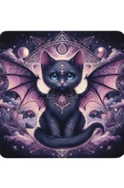 Oakhart Industries Batcat Coaster Art090