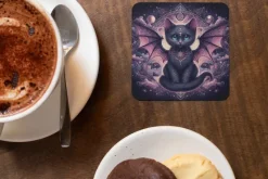 Oakhart Industries Batcat Coaster Art090