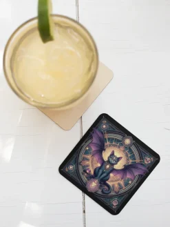 Oakhart Industries Batcat Coaster Art091