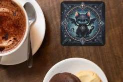 Oakhart Industries Batcat Coaster Art061