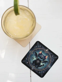Oakhart Industries Batcat Coaster Art061