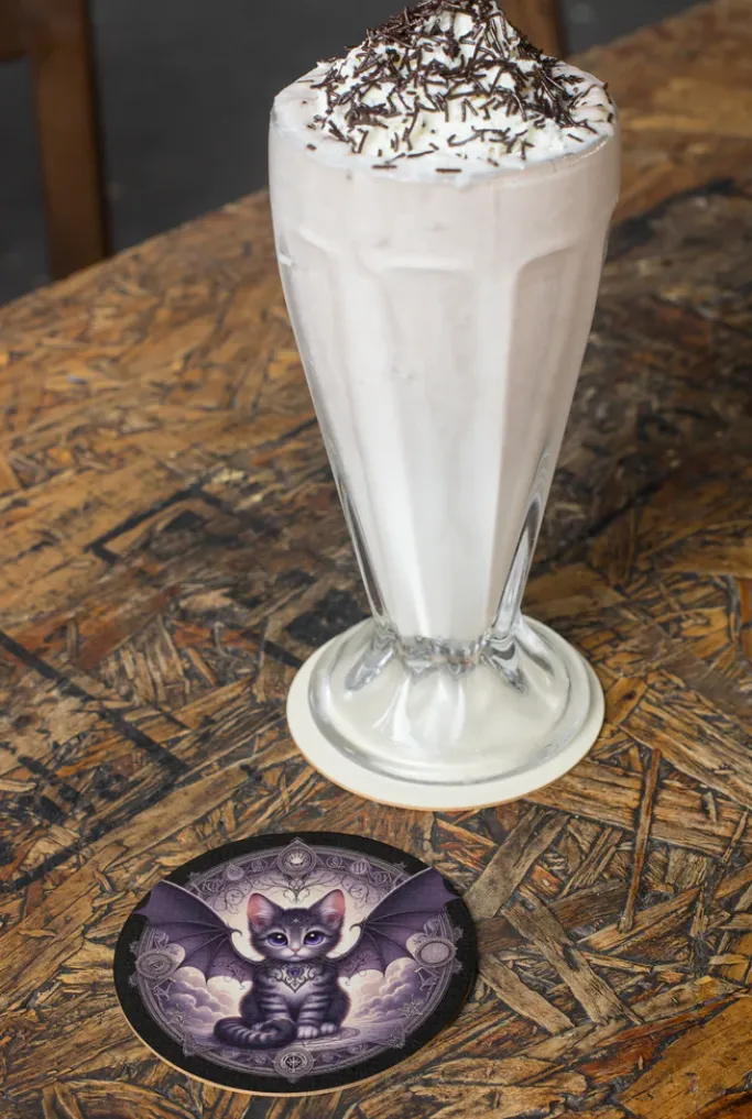 Oakhart Industries Batcat Coaster Art054
