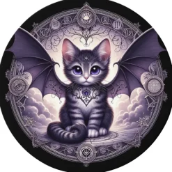 Oakhart Industries Batcat Coaster Art054