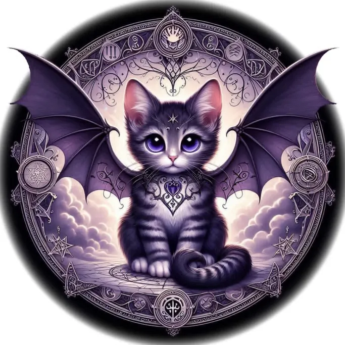 Oakhart Industries Batcat Coaster Art054