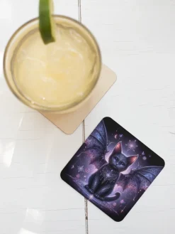 Oakhart Industries Batcat Coaster Art092