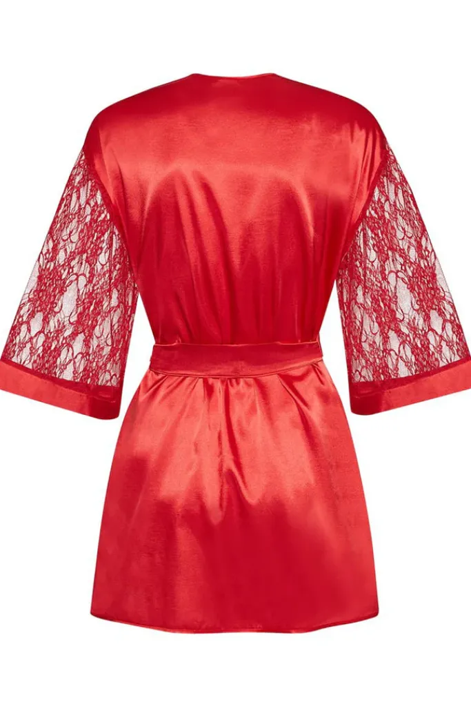 Beauty Night Marissa Peignoir Dressing Gown Red