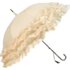 Soake Beige Triple Frill Steampunk Umbrella / Parasol