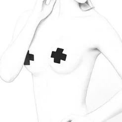 Nipple Pasties Black Cross Pasties
