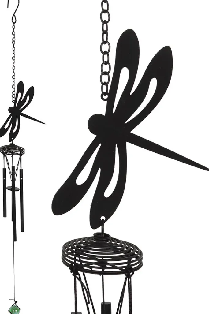 Something Different Black Dragonfly Windchime