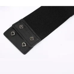 Gothic Accessories Black Faux Leather O-Ring Waist Belt