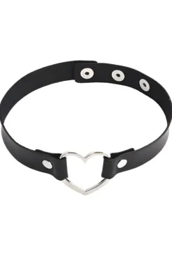 Gothic Collars Black Gothic Heart Choker