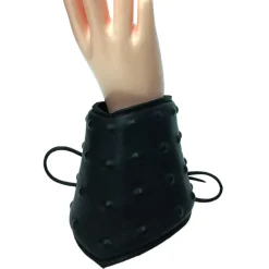 Angel Clothing Black Leather Lace Up Studded Gauntlet