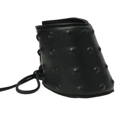 Angel Clothing Black Leather Lace Up Studded Gauntlet