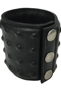 Angel Clothing Black Leather Studded Wrist Cuff