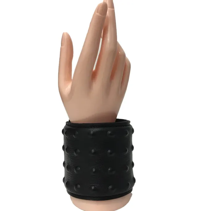 Angel Clothing Black Leather Studded Wrist Cuff