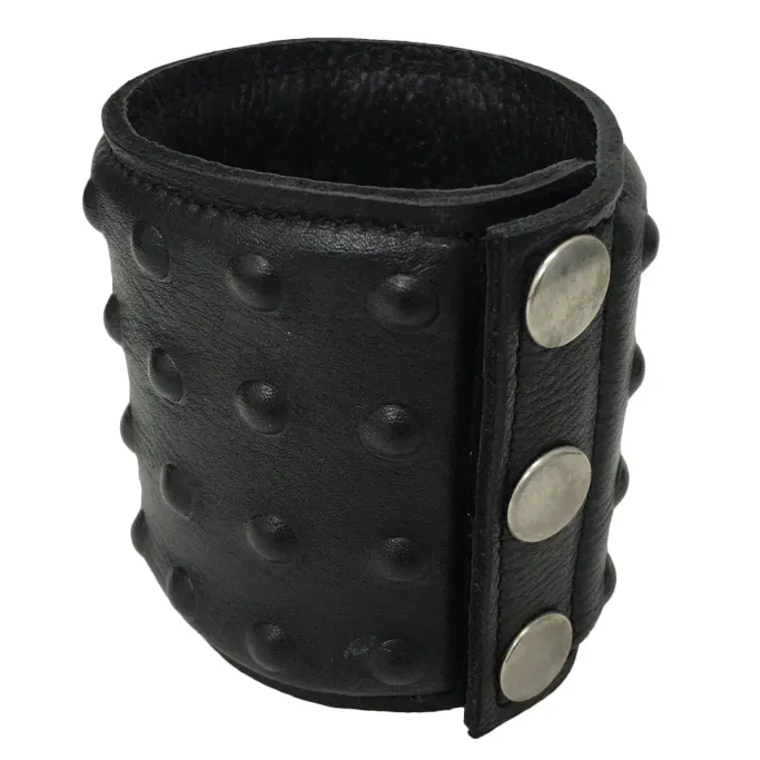 Angel Clothing Black Leather Studded Wrist Cuff