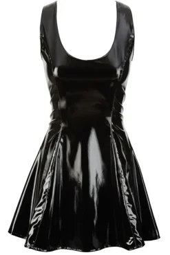 Black Level Short Vinyl Dress