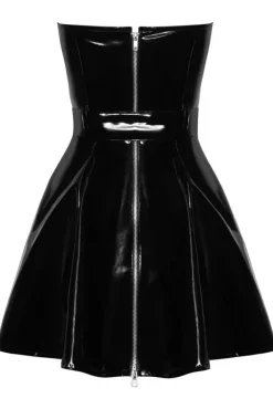 Black Level Vinyl Belt Dress