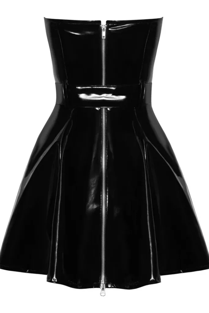 Black Level Vinyl Belt Dress