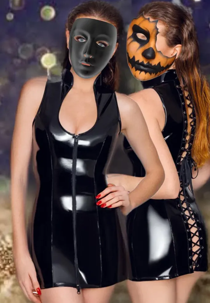 Black Level Vinyl Dress