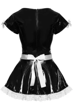 Black Level Vinyl French Maid Costume