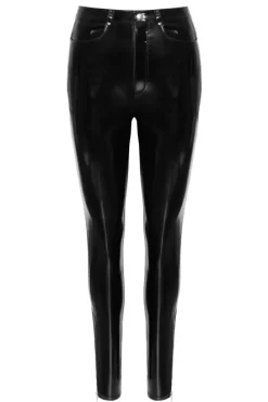 Black Level Vinyl Trousers