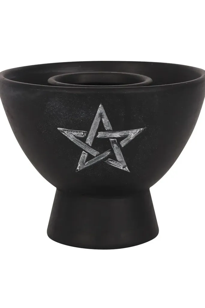 Something Different Black Pentagram Cleansing Bowl