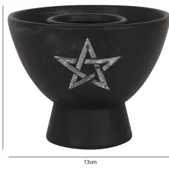 Something Different Black Pentagram Cleansing Bowl