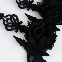 Gothic Hair Accessories Black Rose Gothic Crown