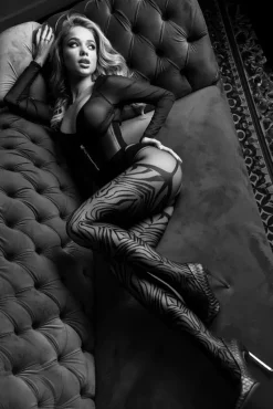 Black Secret BS122 Crotchless Tights