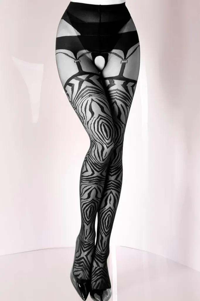Black Secret BS122 Crotchless Tights