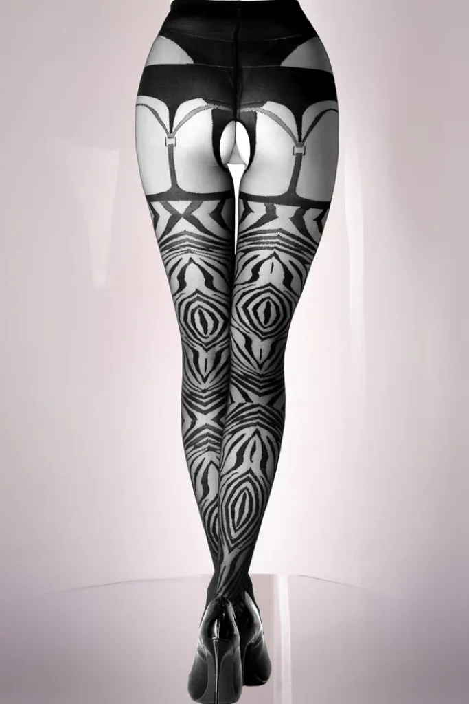Black Secret BS122 Crotchless Tights