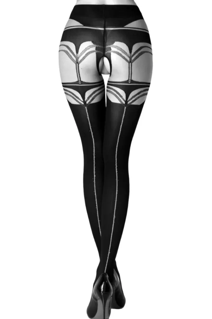 Black Secret BS131 Crotchless Tights