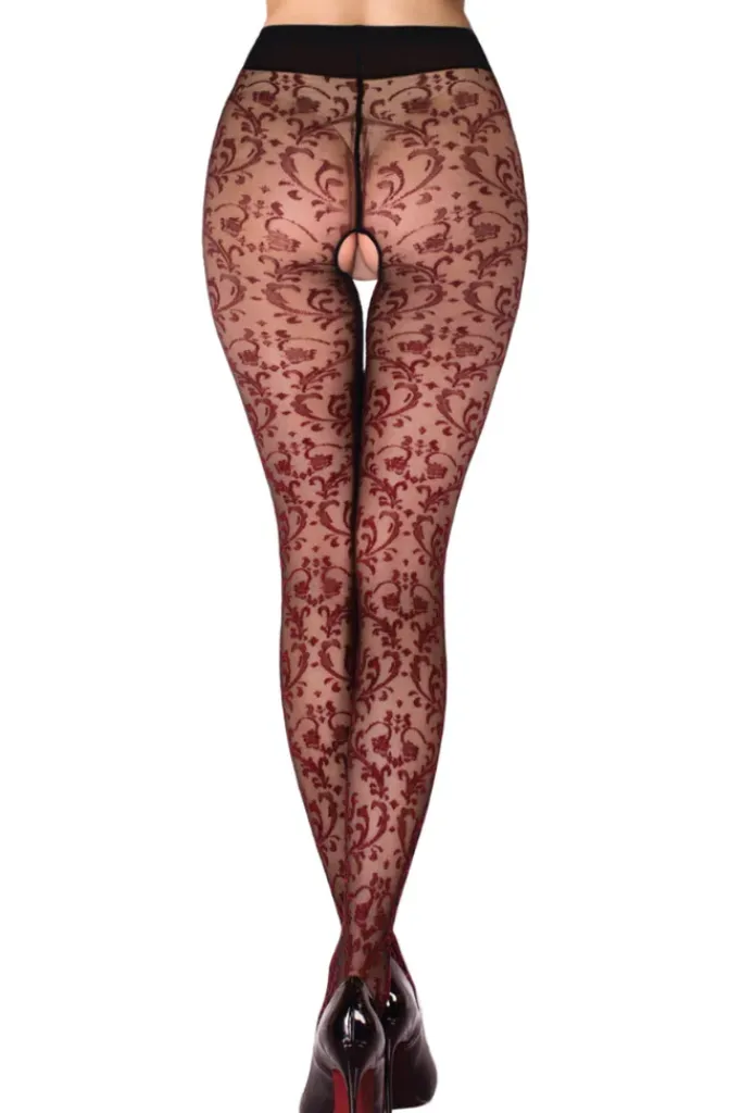 Black Secret BS135 Crotchless Tights