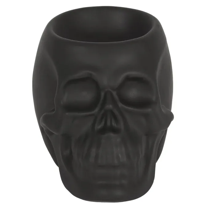 Something Different Black Skull Oil Burner