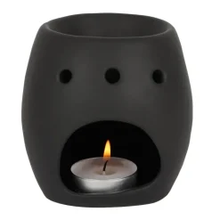 Something Different Black Skull Oil Burner