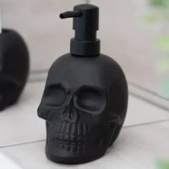 Something Different Black Skull Soap Dispenser
