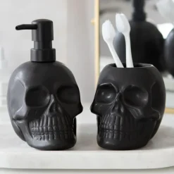 Something Different Black Skull Soap Dispenser