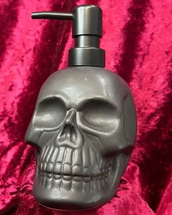 Something Different Black Skull Soap Dispenser