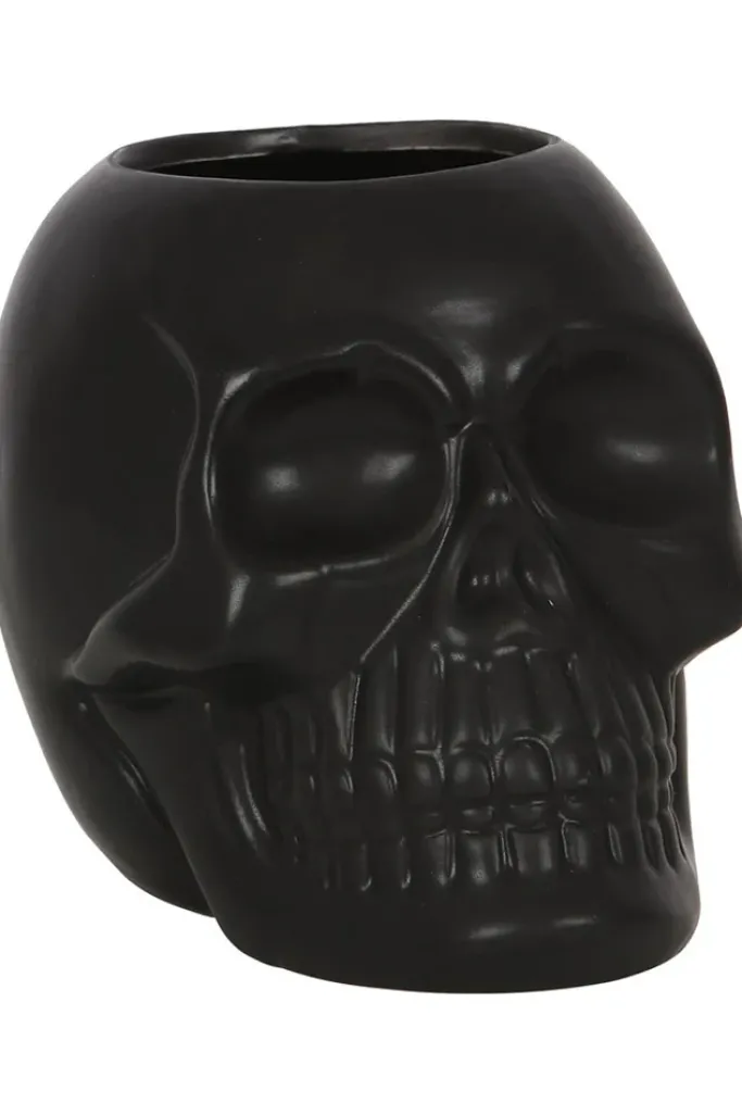Something Different Black Skull Toothbrush Holder