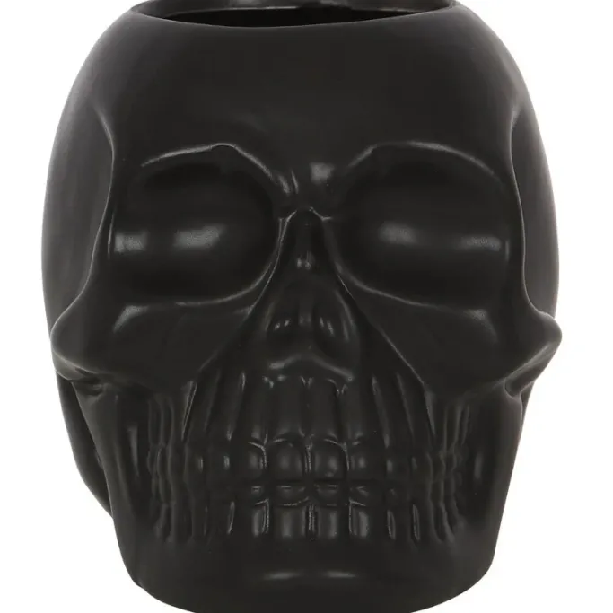 Something Different Black Skull Toothbrush Holder