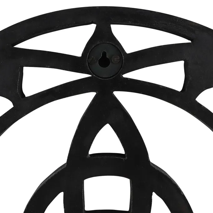 Something Different Black Wooden Triquetra Wall Art
