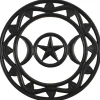 Something Different Black Wooden Triquetra Wall Art