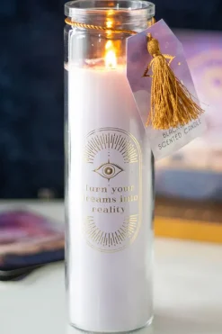 Something Different Blackberry Tube Candle with Amethyst Crystals