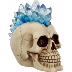 Nemesis Now Blue Crystal Hawk Skull