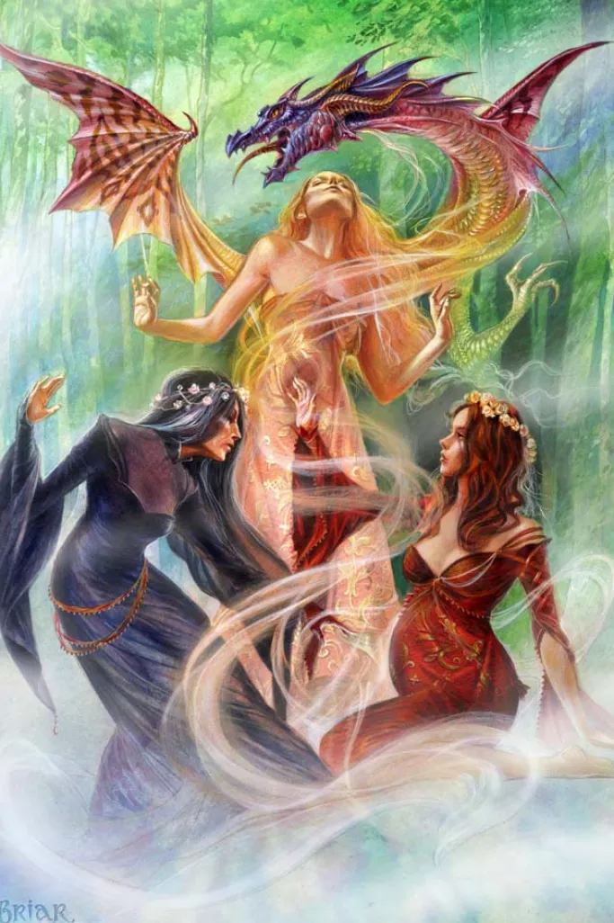 Eastgate Briar Triple Goddess Summoning The Dragon Card