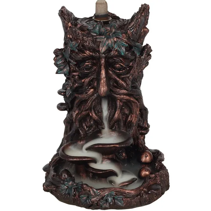 Something Different Bronze Effect Tree Man Backflow Incense Burner