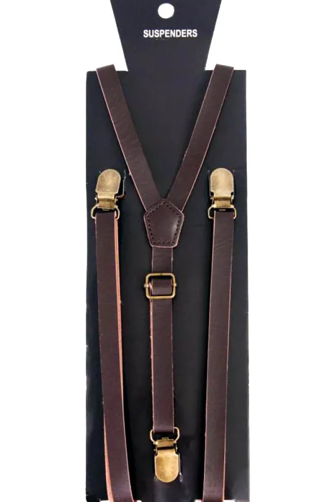 Gothic Accessories Brown Adjustable Braces Steampunk