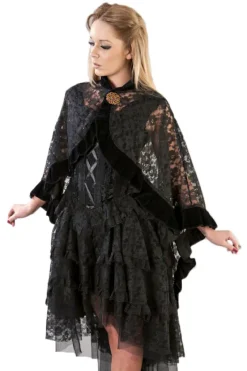 Burleska Catherine Cape Black Lace