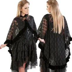 Burleska Catherine Cape Black Lace